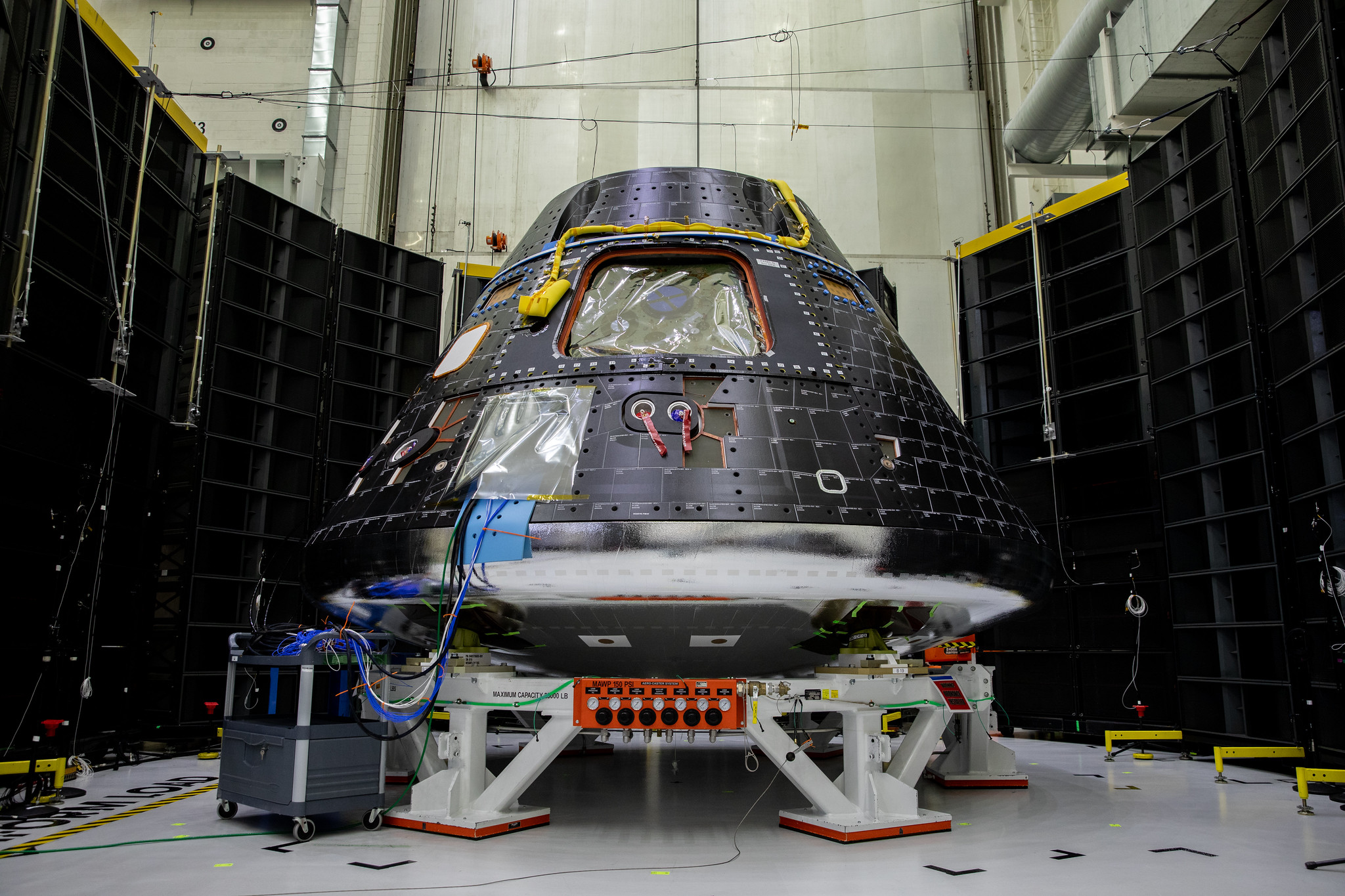 El módulo de tripulación Orion para la misión Artemis II de la NASA.