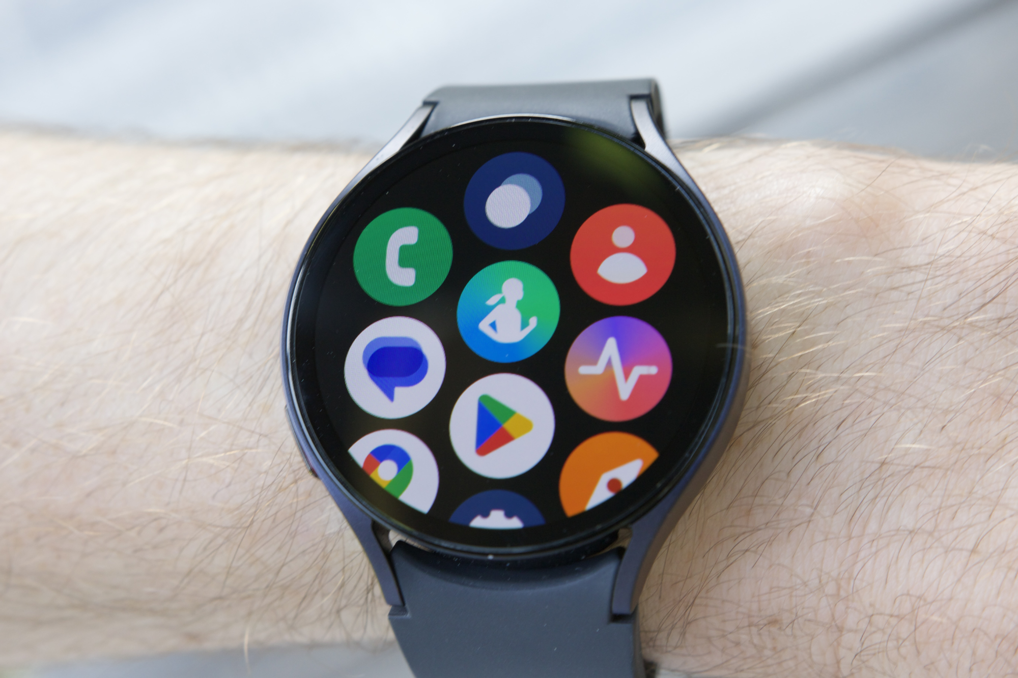 Apps-Seite auf der Samsung Galaxy Watch 6.