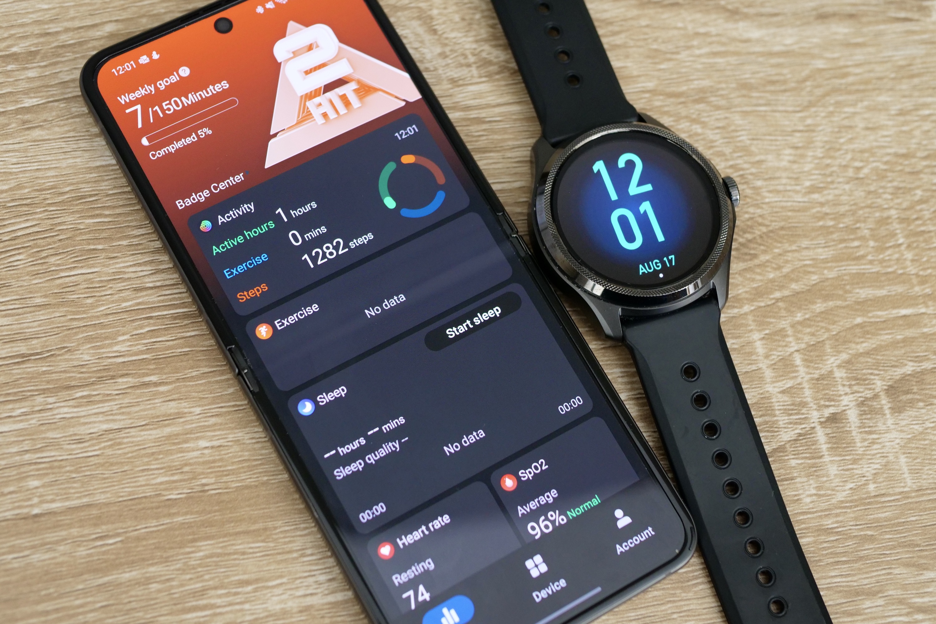 Ticwatch pro sales samsung health