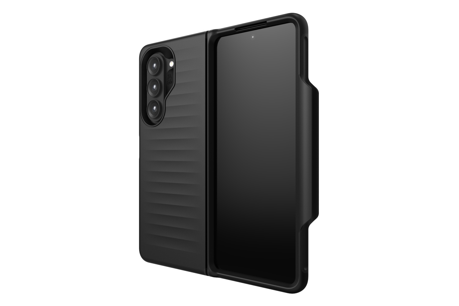 Magnetic for Samsung Galaxy Z Fold 5 Case [Compatible with MagSafe] Slim  Translucent Matte Hard Back & Soft Black Bumper, Military Grade Drop Proof  Cover, Shockproof Phone Case 