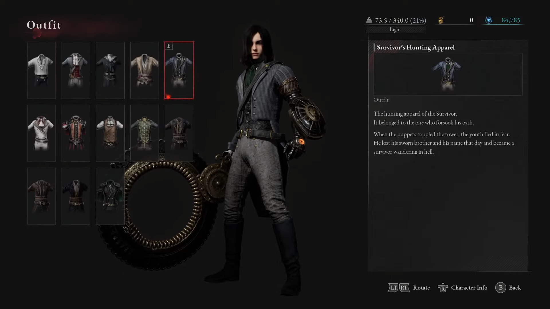 How to change character appearance (Shirt, Pants and Accessories