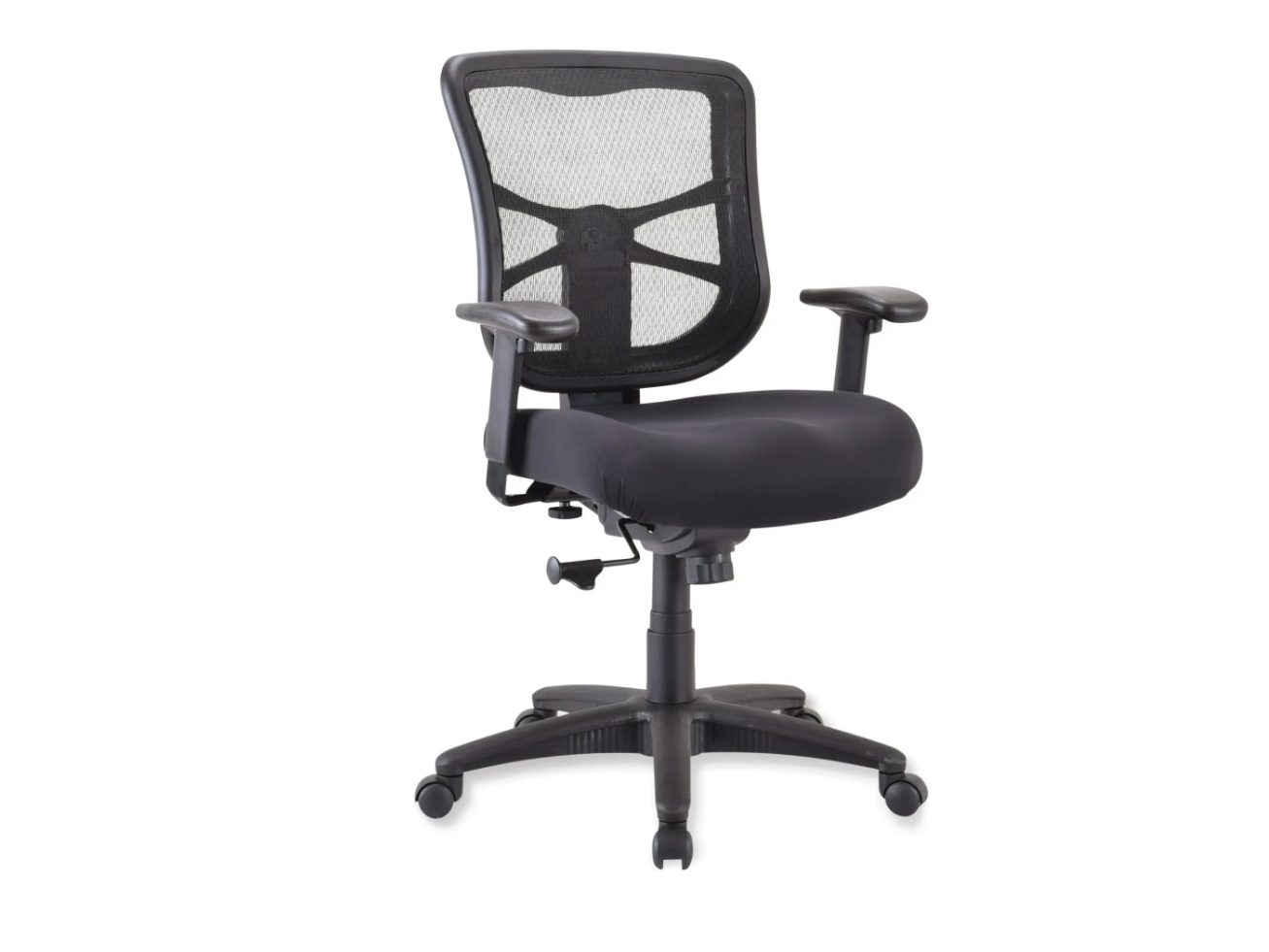 Une vue légèrement décalée de la chaise de bureau Alera Elusion Series.