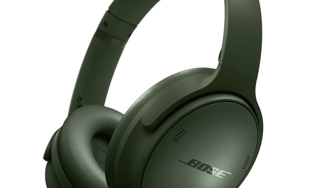 Bose QuietComfort Headphones in green.