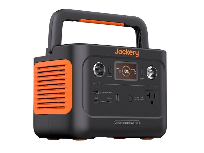 Jackery Explorer 300 Plus 的正面。