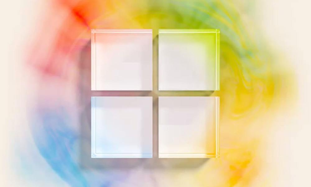 The Microsoft Windows logo surrounded by colors of red, green, yellow and blue.