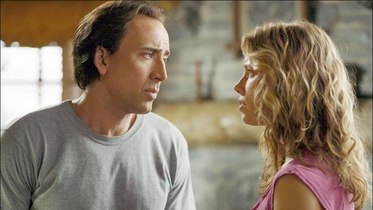 Nicolas Cage und Jessica Biel in Next.