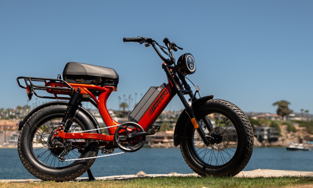 The Juiced Bikes Scorpion X2 adds more power, upgraded tires, and an improved battery to the popular moped style e-bike.