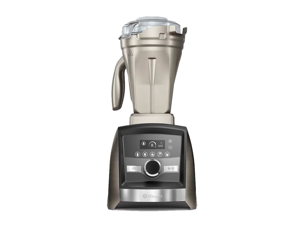 Der Vitamix A3500 Mixer vor weißem Hintergrund.