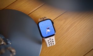 The Apple Watch Series 9 with the Snoopy watch face.