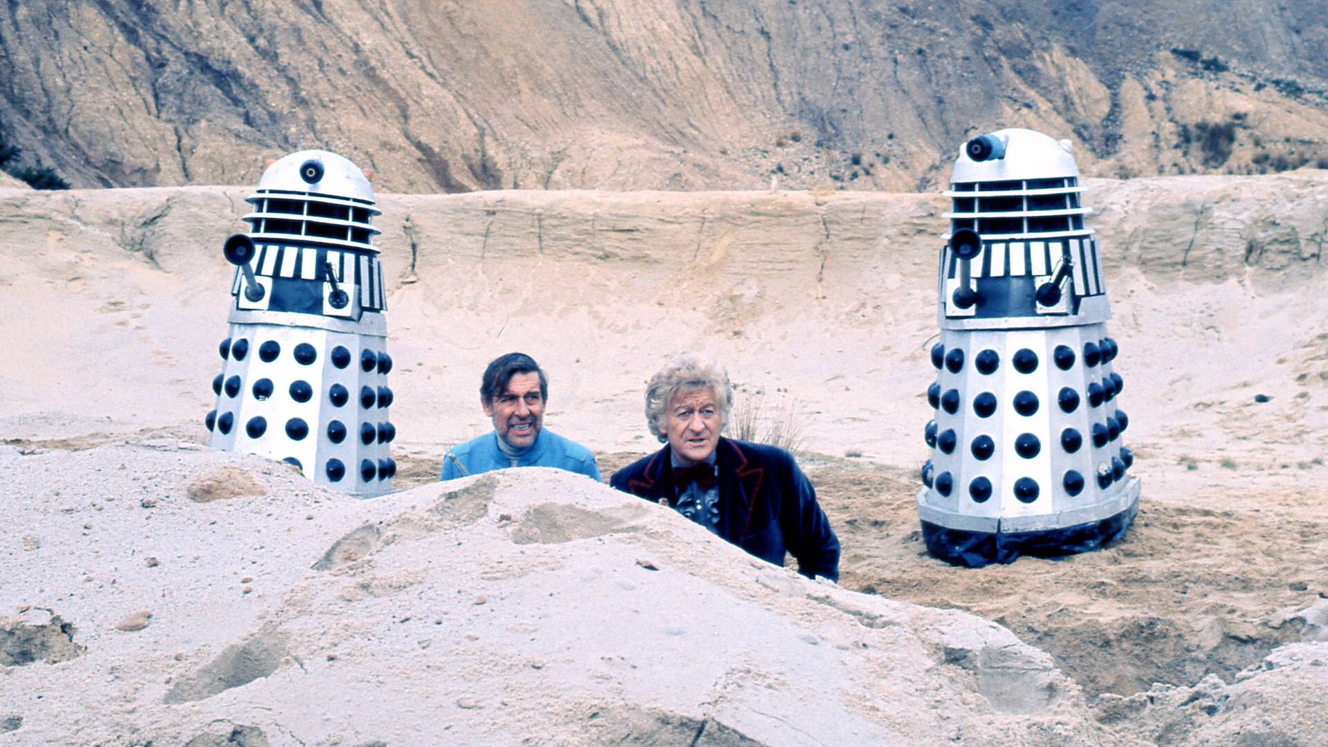 Jon Pertwee in „Tod den Daleks“.