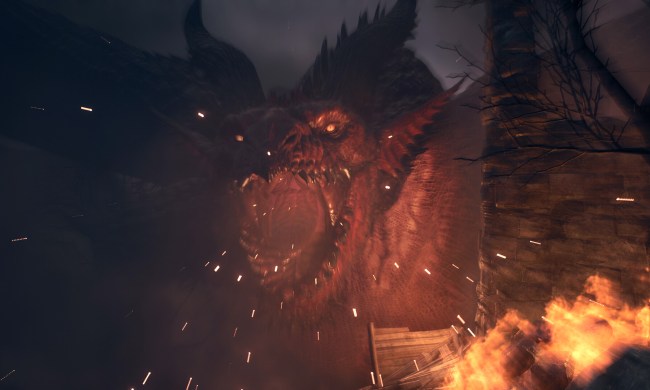 A dragon roars in Dragon's Dogma 2.