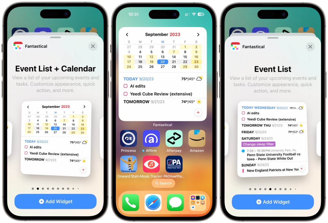 11 Nuevos Widgets Para IOS 17 Que Tienes Que Probar Digital Trends   Fantastic Calendar Interactive Widgets 