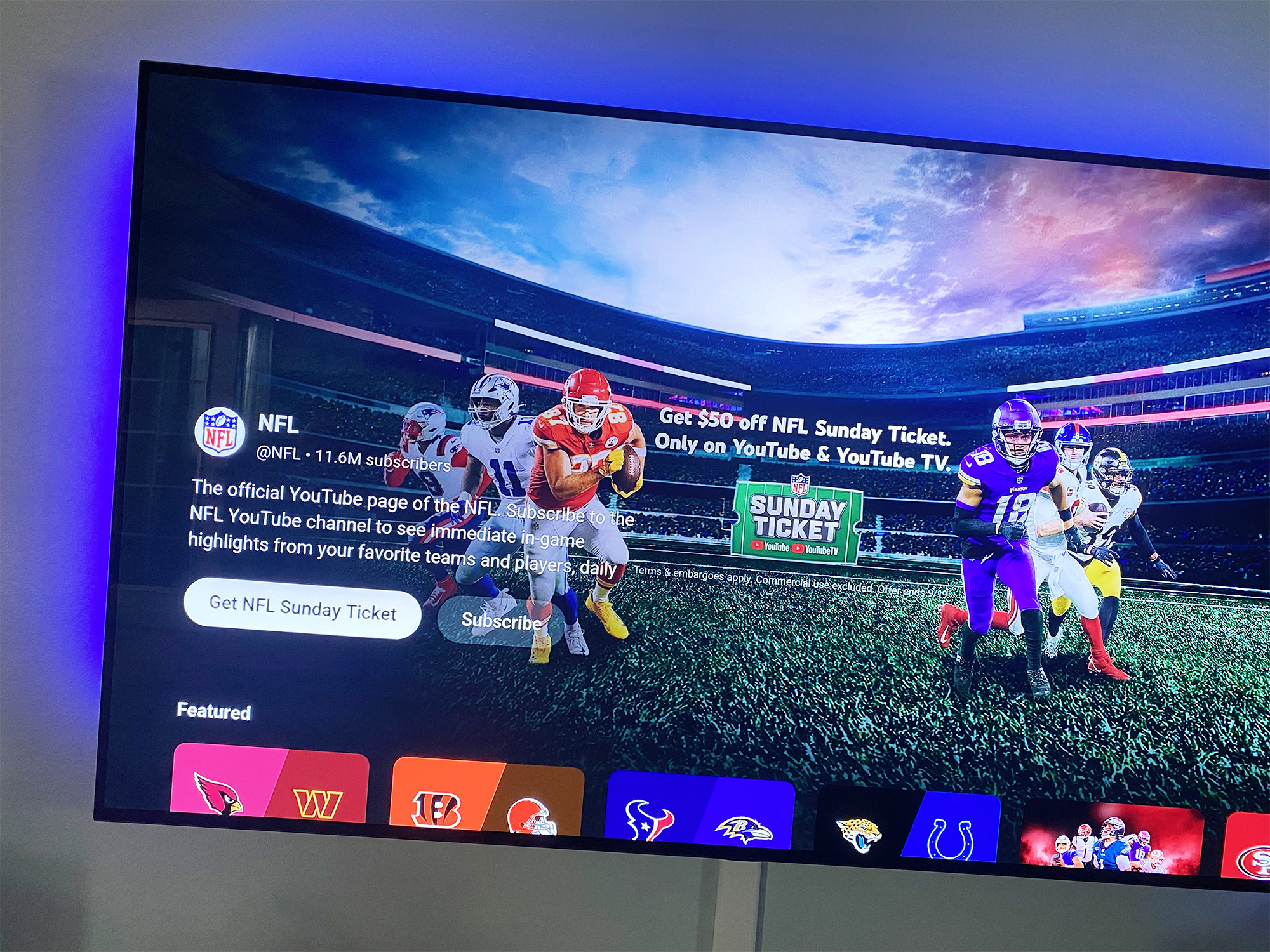 NFL Sunday Ticket TV expands its game