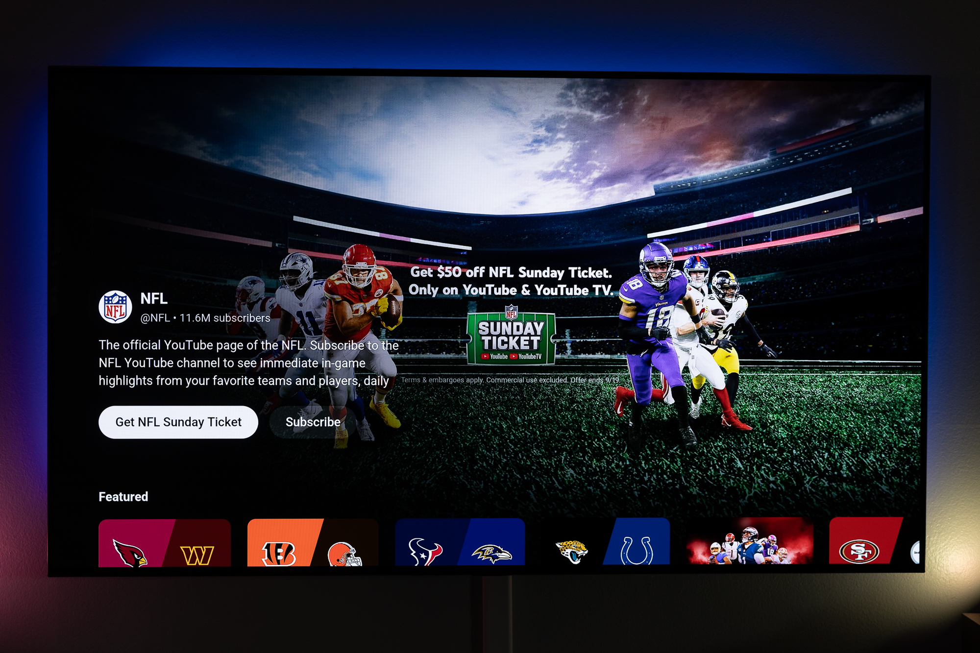 Can you purchase NFL Sunday Ticket on a TV? Sure, no, and kind of