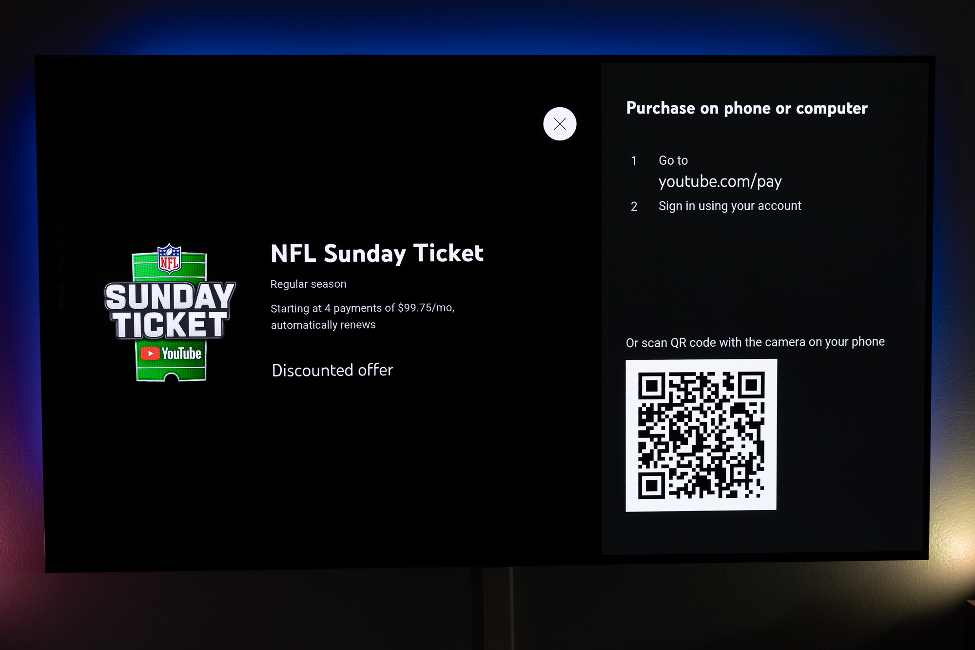NFL Sunday Ticket arrives on Roku!