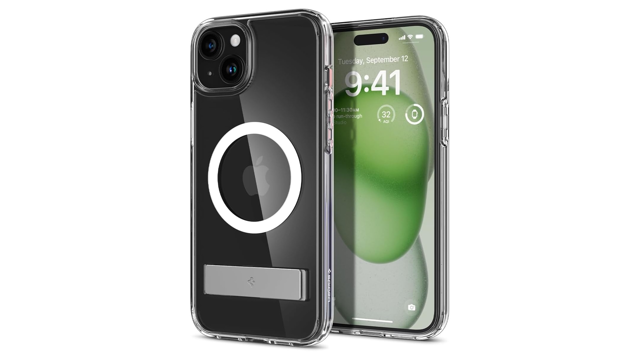 Spigen Magnetic Ultra Hybrid S MagFit Designed for iPhone 15 Pro Max Case,  [Anti-Yellowing] [Military-Grade Protection] [Kickstand] Compatible with