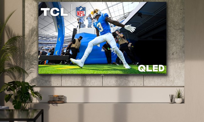 The TCL Q6 television as seen in a press lifestyle picture.