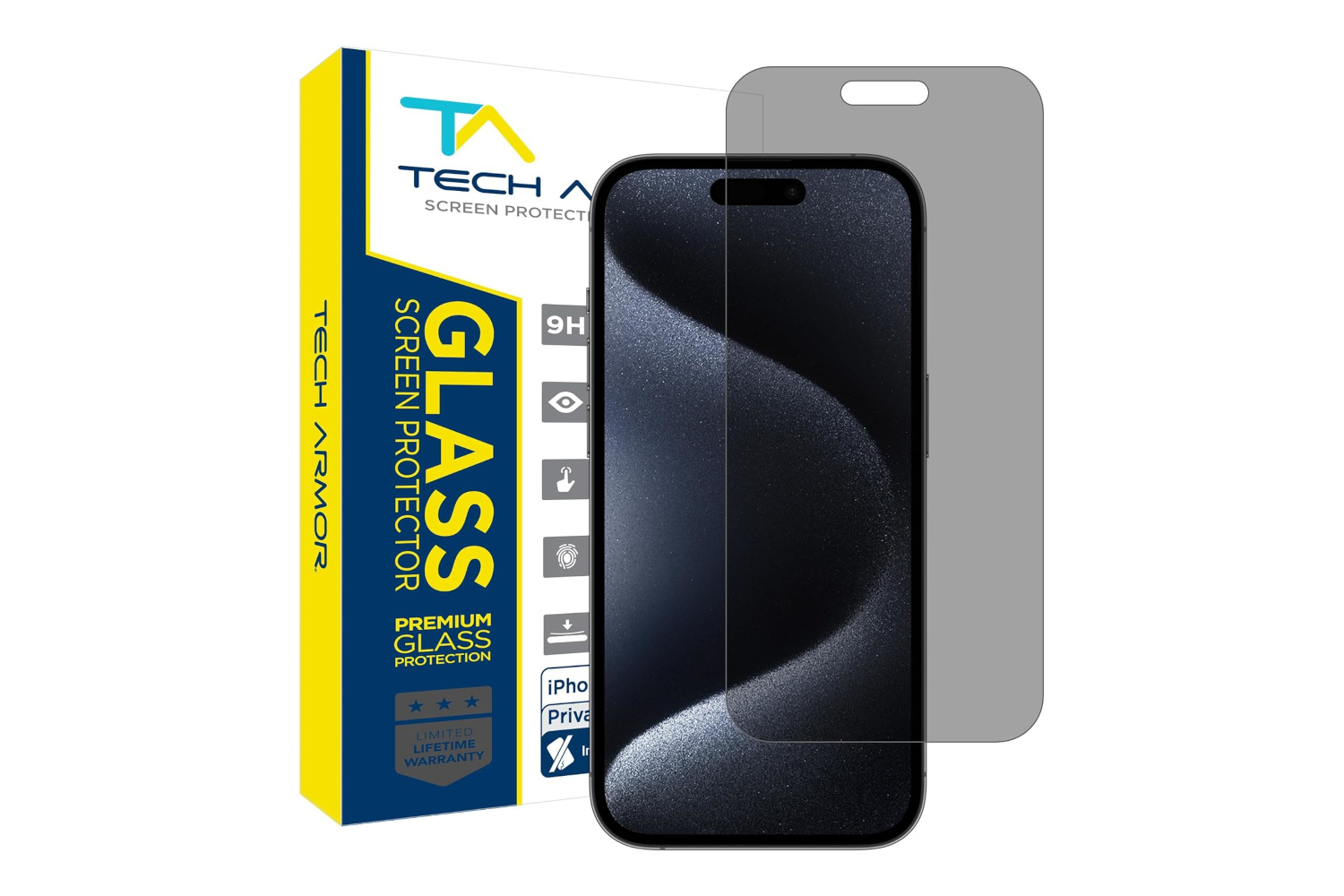 Impact Glass - Apple iPhone 15 Pro Screen Protector with Camera Protector