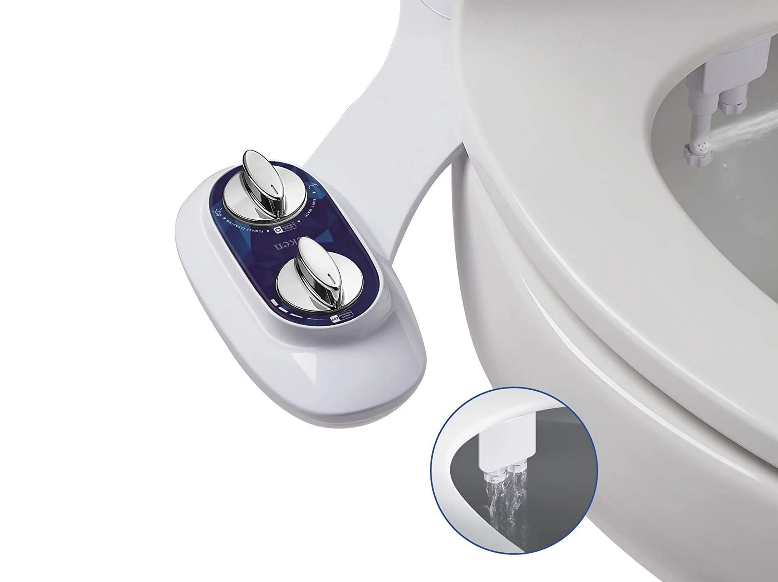Bidet Attachment - SAMODRA Non-Electric Cold Water Bidet Toilet Seat Attachment