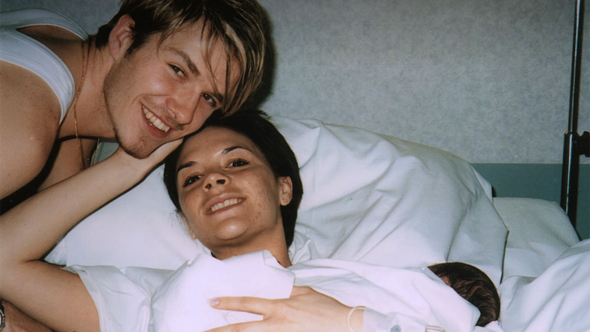 David und Victoria Beckham auf einem Bild von Beckham.