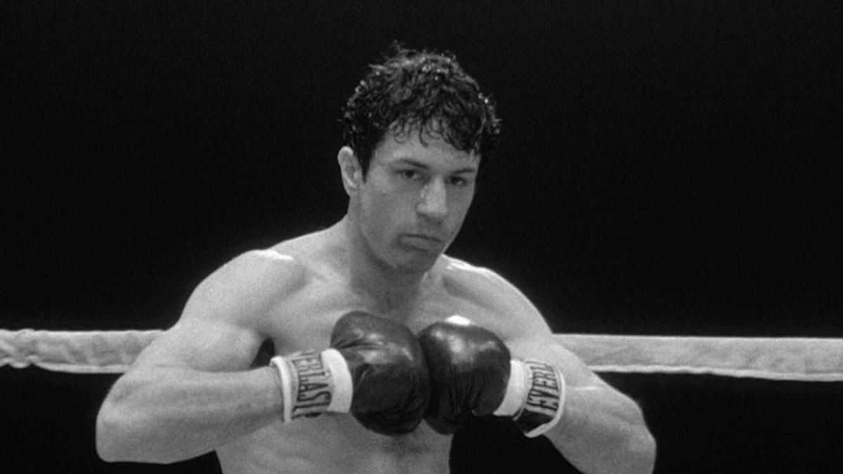 Robert De Nero in Raging Bull.