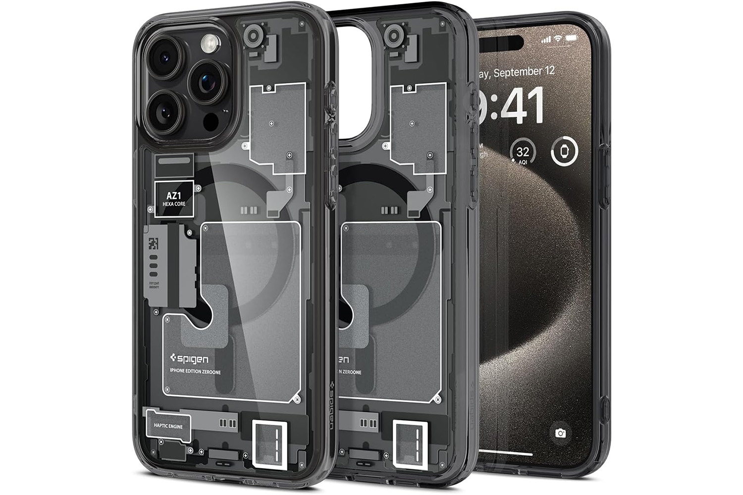 Apple iPhone 15 Plus 6.7'' Spigen Ultra Hybrid Case Cover, Crystal