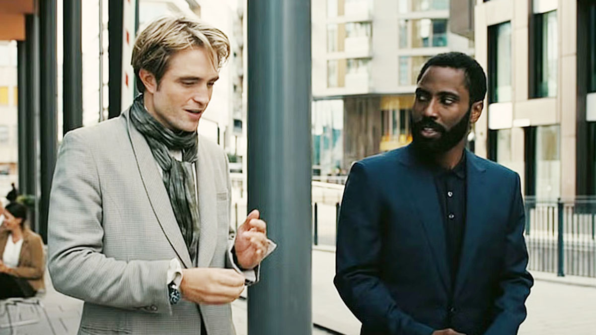 Robert Pattinson und John David Washington in Tenet.