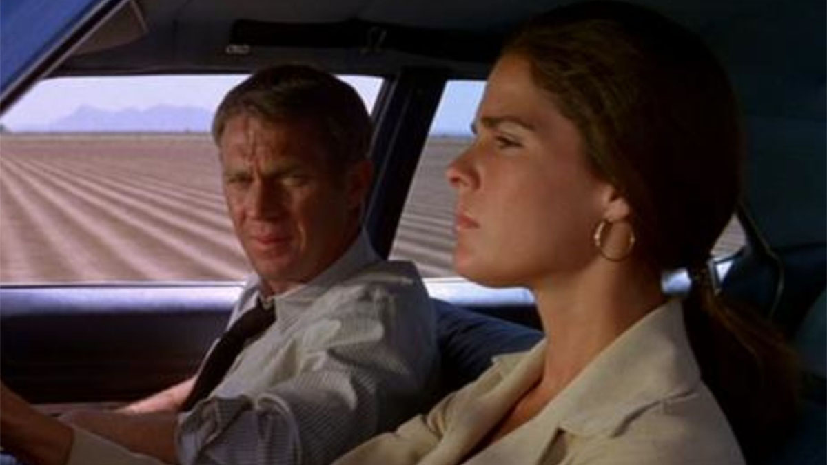 Steve McQueen und Ali MacGraw in The Getaway.