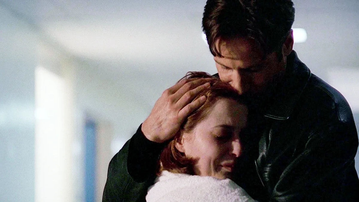 Gillian Anderson et David Duchovny dans X-Files.