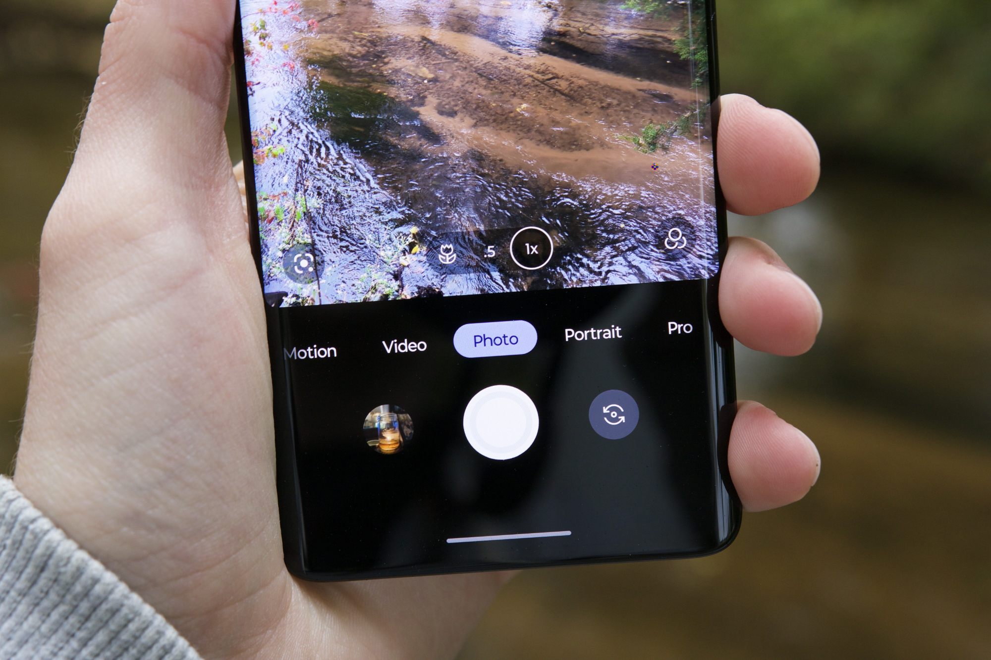 Die Kamera-App läuft auf dem Motorola Edge (2023).