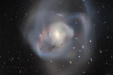 This peculiar galaxy has two supermassive black holes at its heart