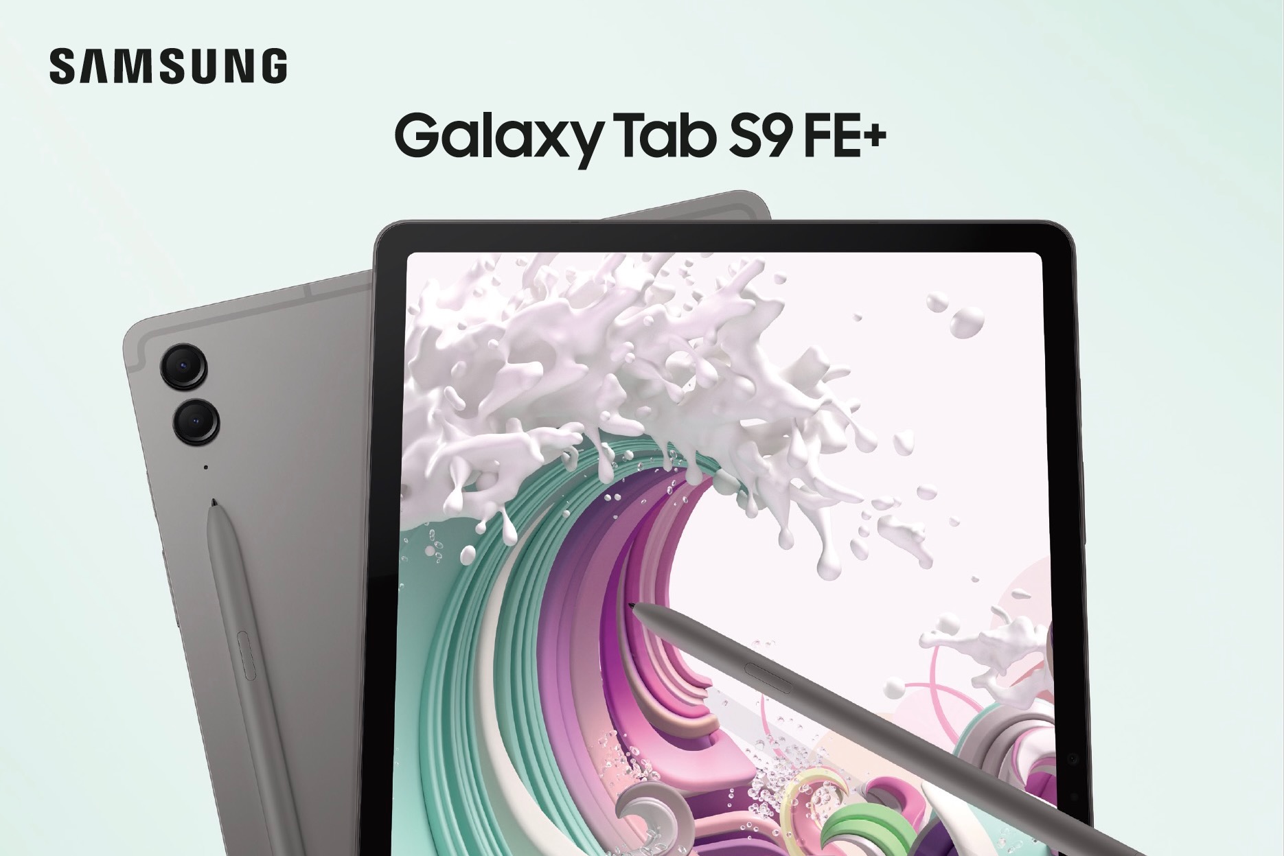 SAMSUNG Galaxy Tab S9 FE+ 12.4” 256GB Android Tablet, IP68 Water- and  Dust-Resistant, Long Battery Life, Powerful Processor, S Pen, 8MP Camera