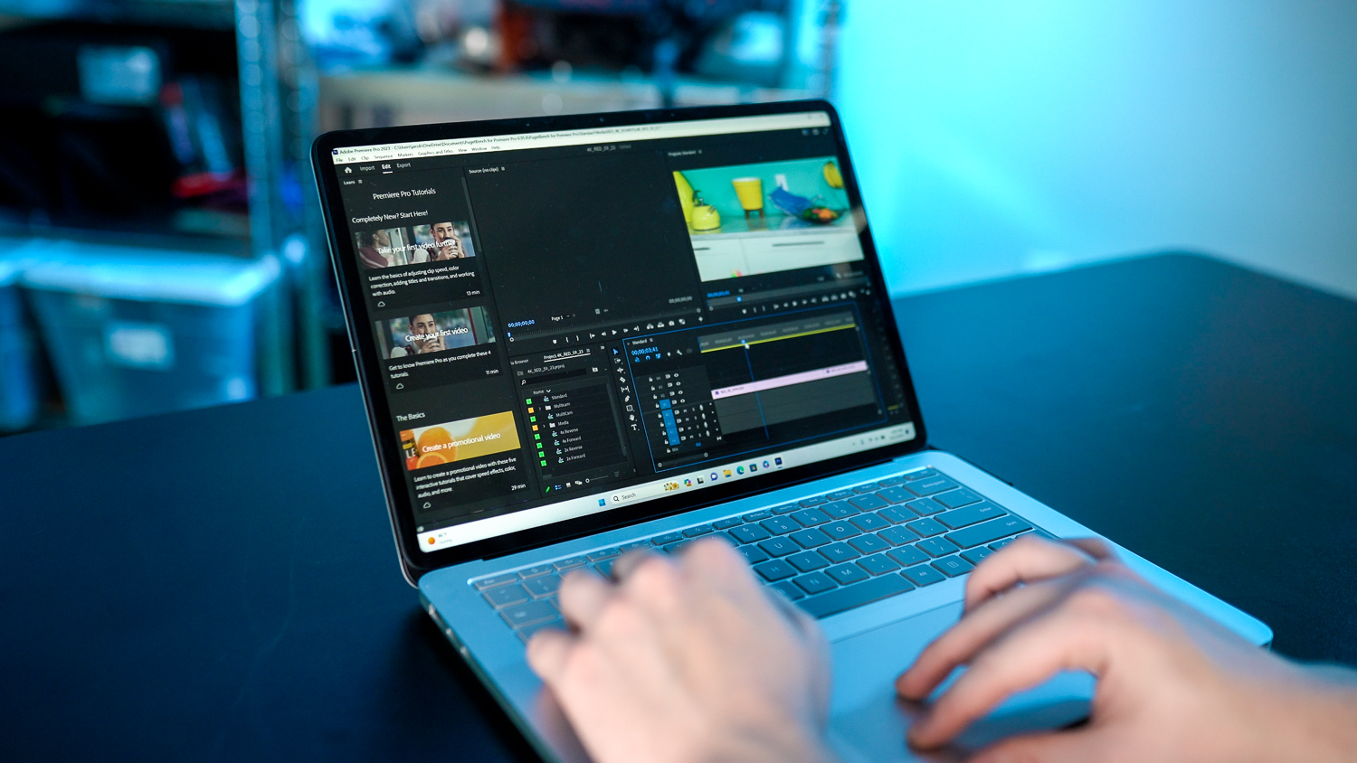 Premiere Pro mit Surface Laptop Studio 2.