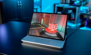 Portal RTX running on the Surface Laptop Studio 2.