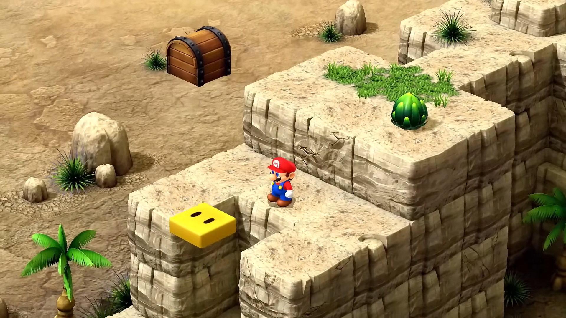 Mario em um deserto.