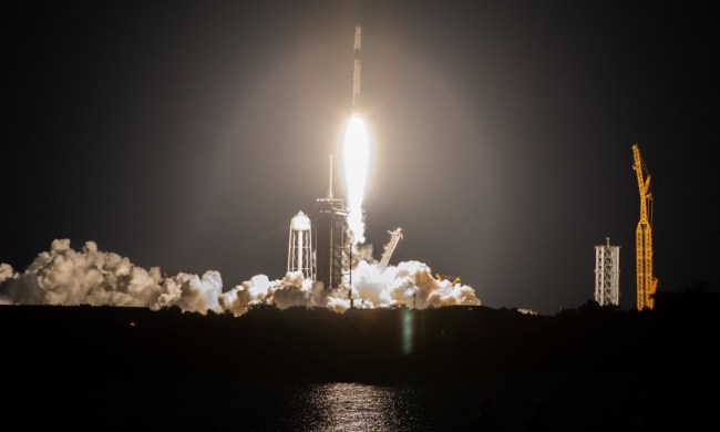 The SpaceX Falcon 9 rocket carrying the Dragon capsule soars upward after lifting off from Launch Complex 39A at NASA’s Kennedy Space Center in Florida on July 14, 2022, on the company’s 25th Commercial Resupply Services mission for the agency to the International Space Station. Liftoff was at 8:44 p.m. EDT. Dragon will deliver more than 5,800 pounds of cargo, including a variety of NASA investigations, to the space station. The spacecraft is expected to spend about a month attached to the orbiting outpost before it returns to Earth with research and return cargo, splashing down off the coast of Florida.