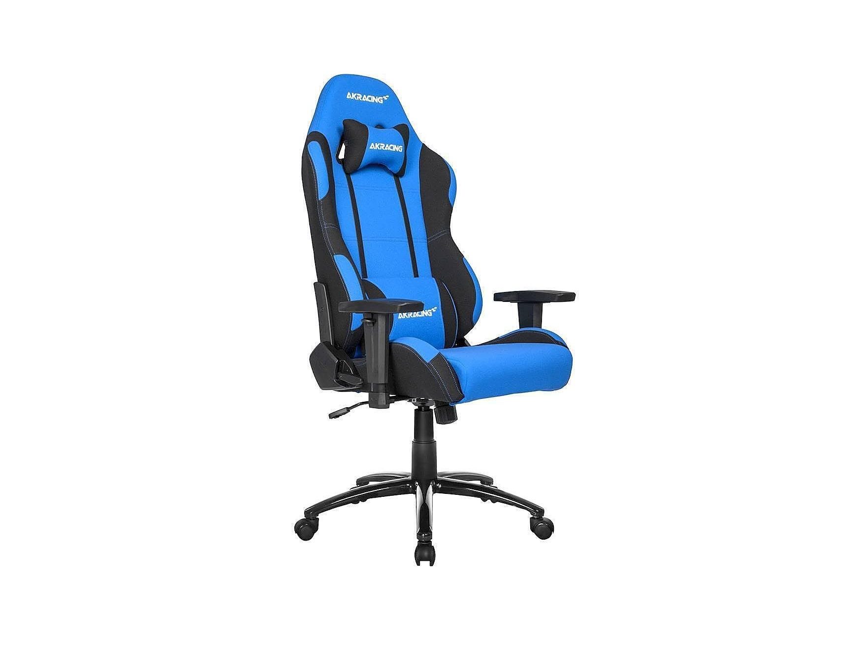 The blue version of the AKRacing Core Series EX Gaming Chair, shown at a slight tilt.