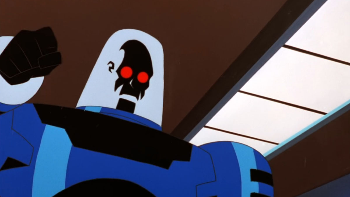 Mr. Freeze debuts his new look in Batman Beyond.