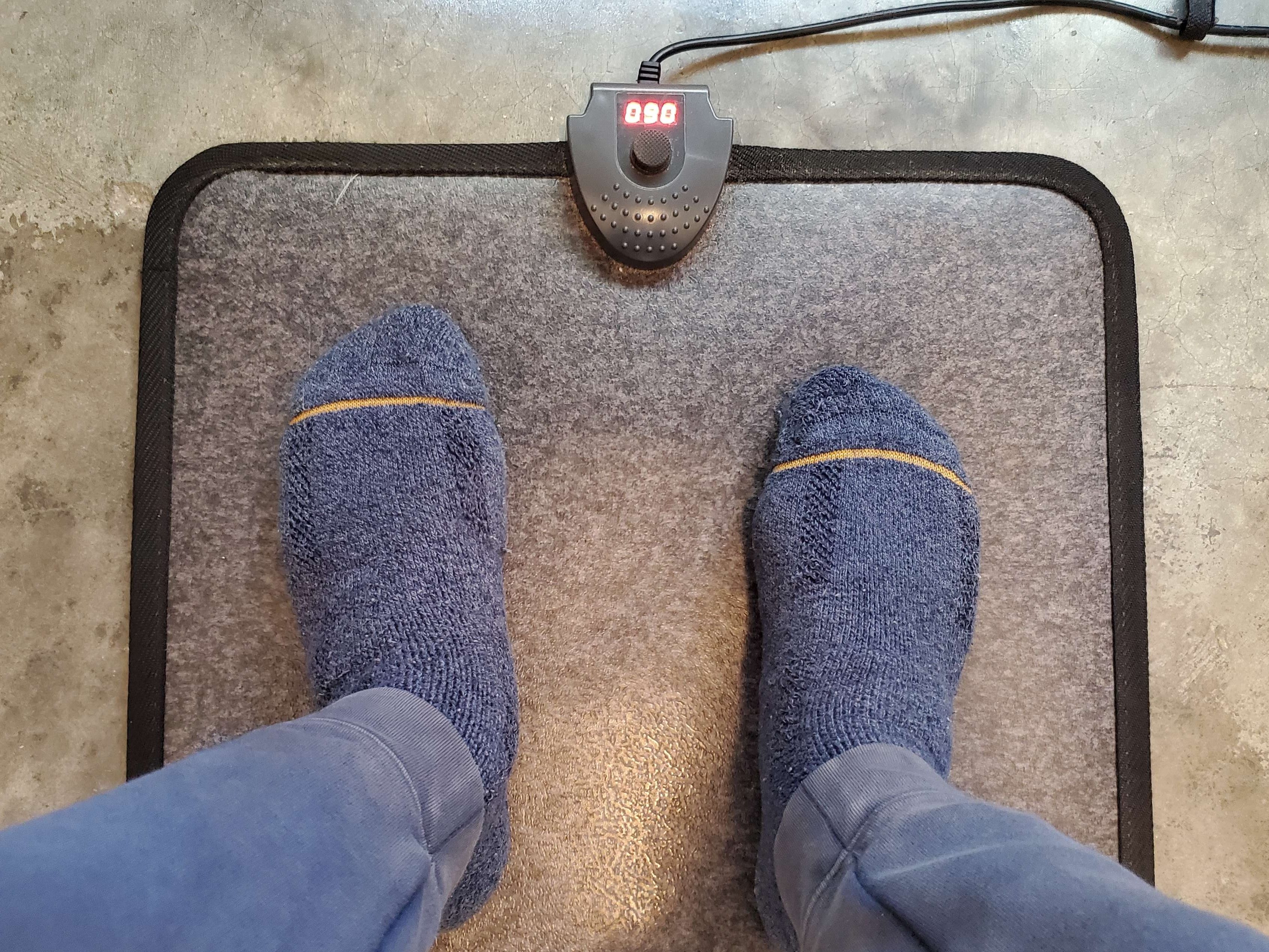 Heated floor mat online under desk