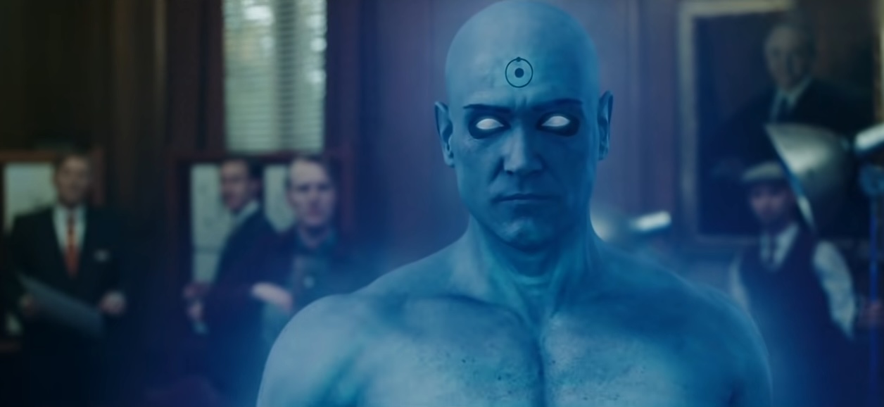 Doctor Manhattan in "Watchmen" (2009).