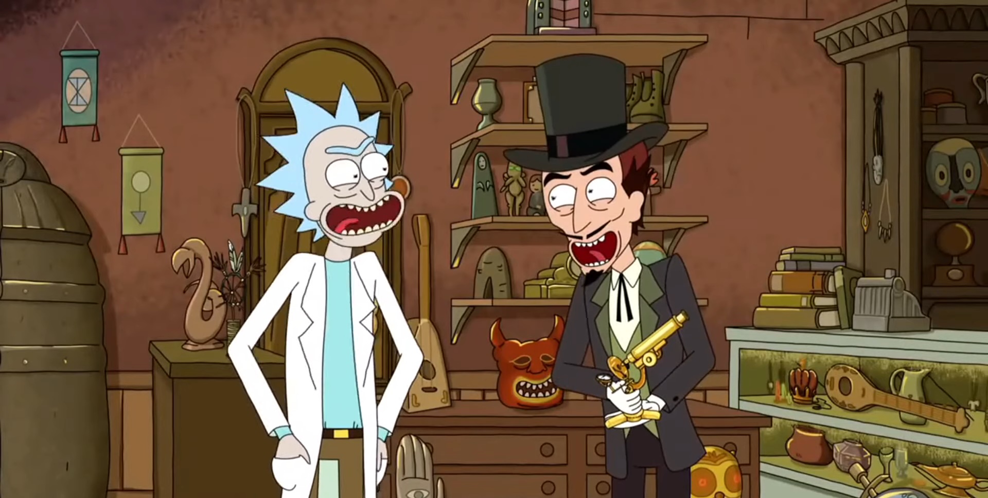 Rick et M. Needful dans « Rick et Morty ».