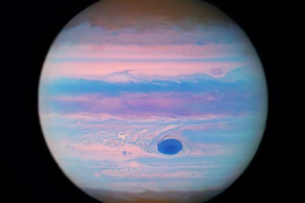 Hubble captures a stunning ultraviolet image of Jupiter