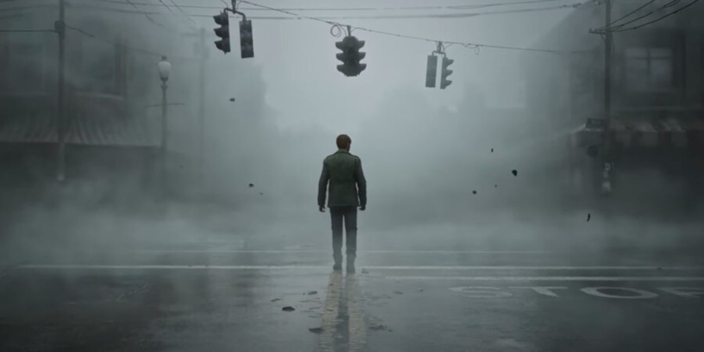 A man enters the foggy town of Silent Hill