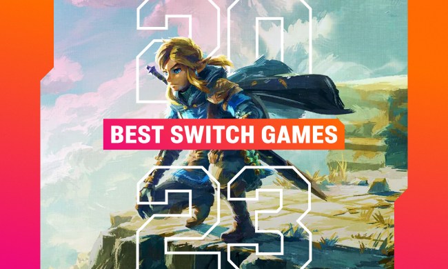 Link stands behind text that says Best Switch Games 2023.