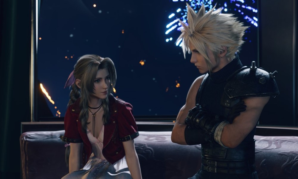 Cloud and Aerith on a date.