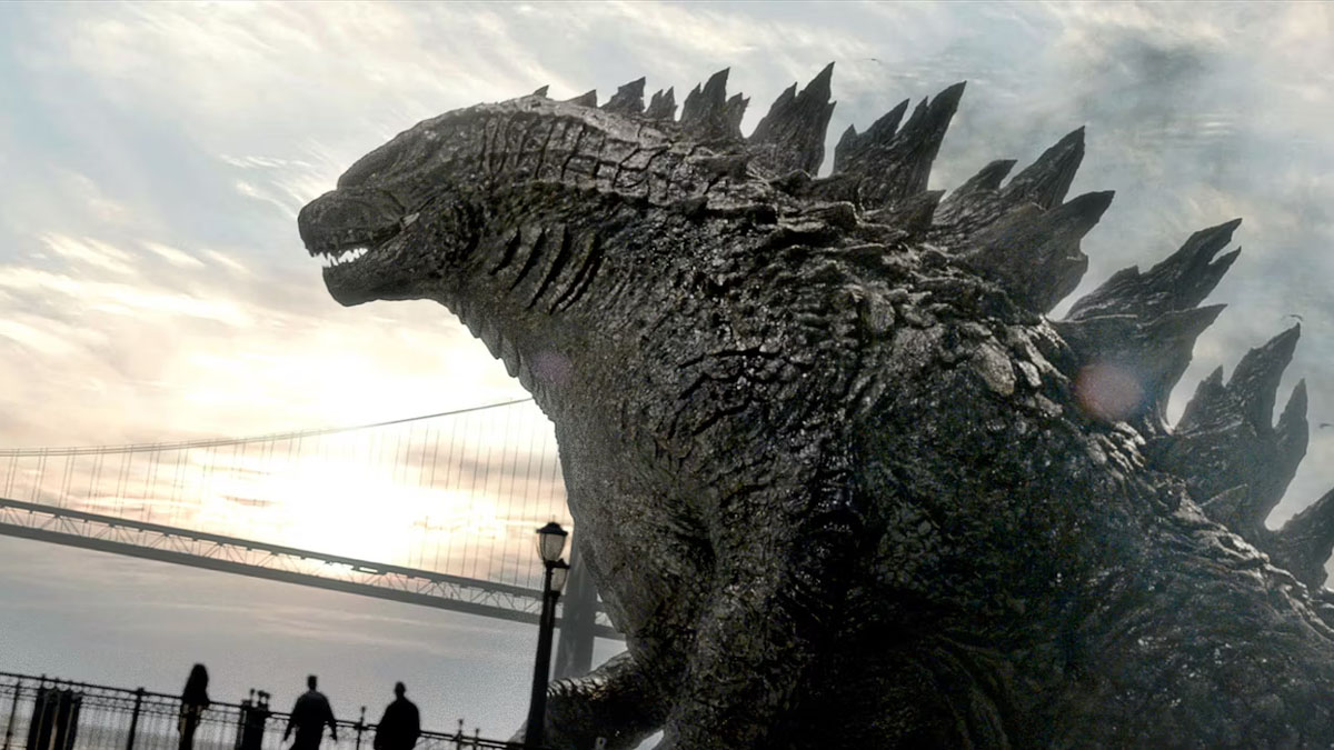 Godzilla lumbers along in the 2014 reboot.
