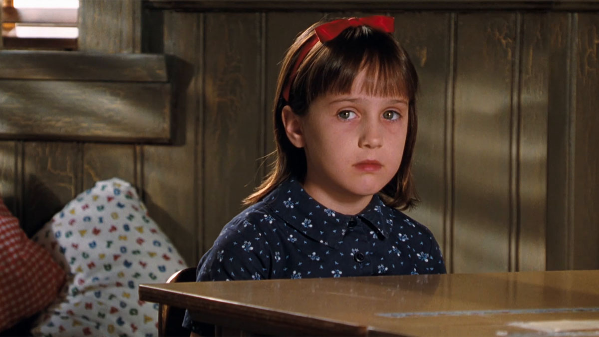 Mara Wilson in Matilda.