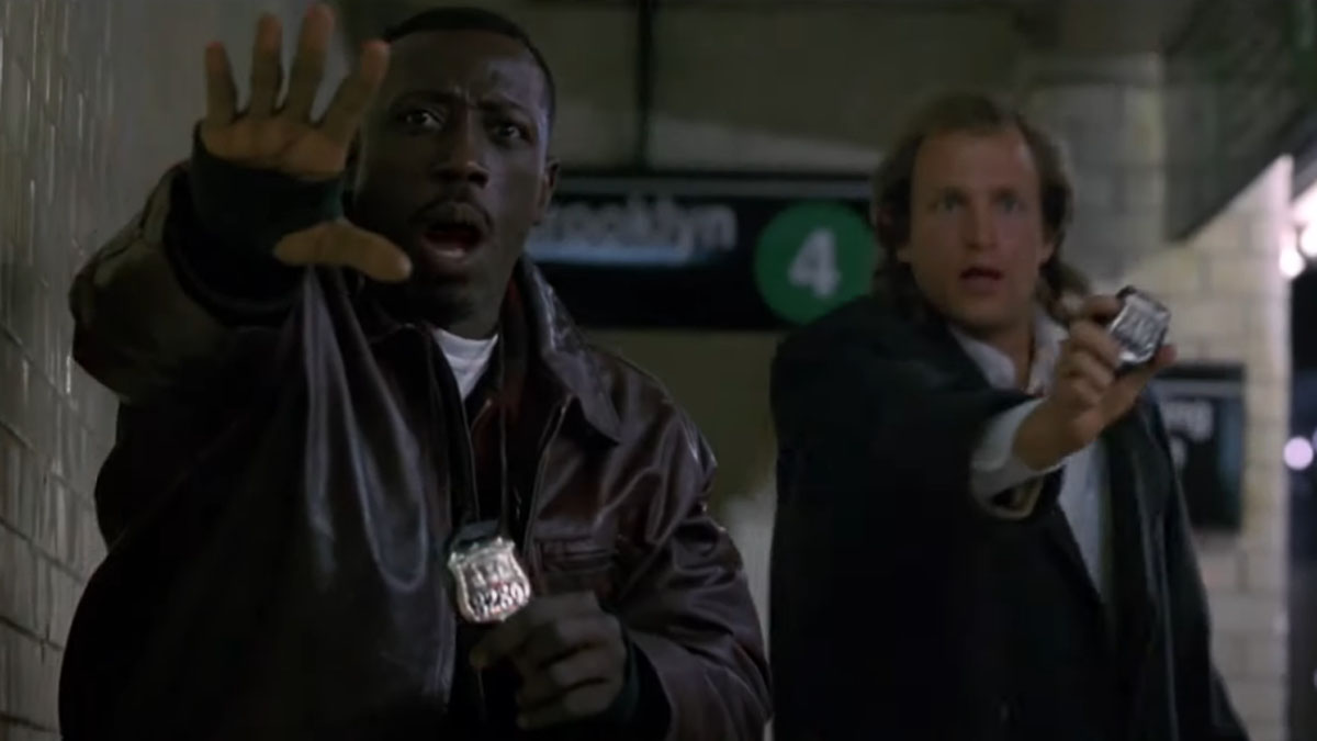 Wesley Snipes and Woody Harrelson in Money Train. 