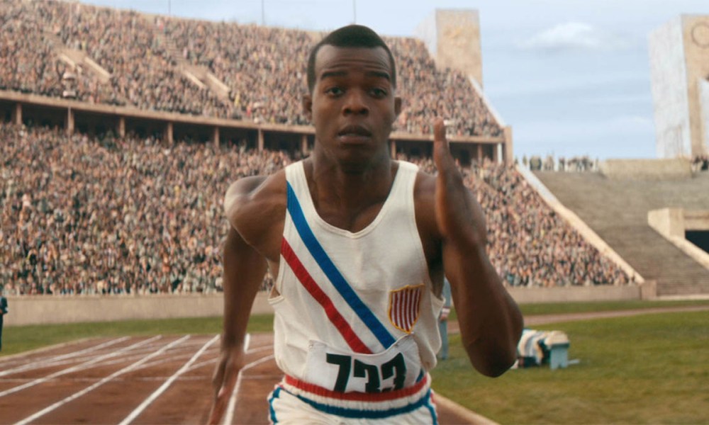 Stephan James runs as Jesse Owens in Race.