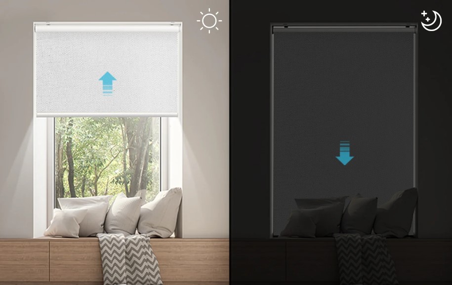 Smart window shades google sales home